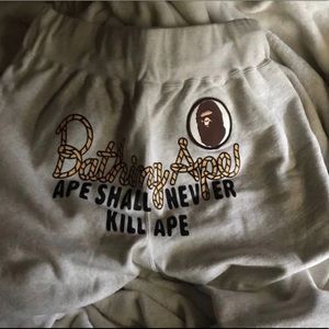 Authentic Bathing Ape Sweats- Men’s Medium